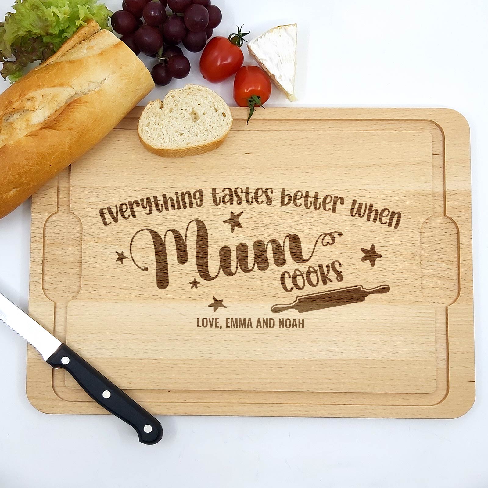 Everything Tastes Better When - Cutting Board