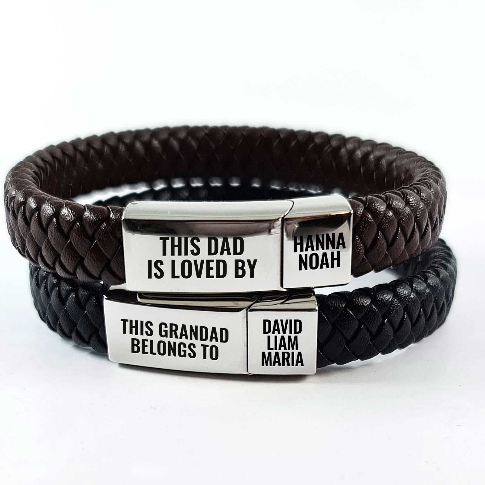 Personalized Bracelet for Grandpa or Dad