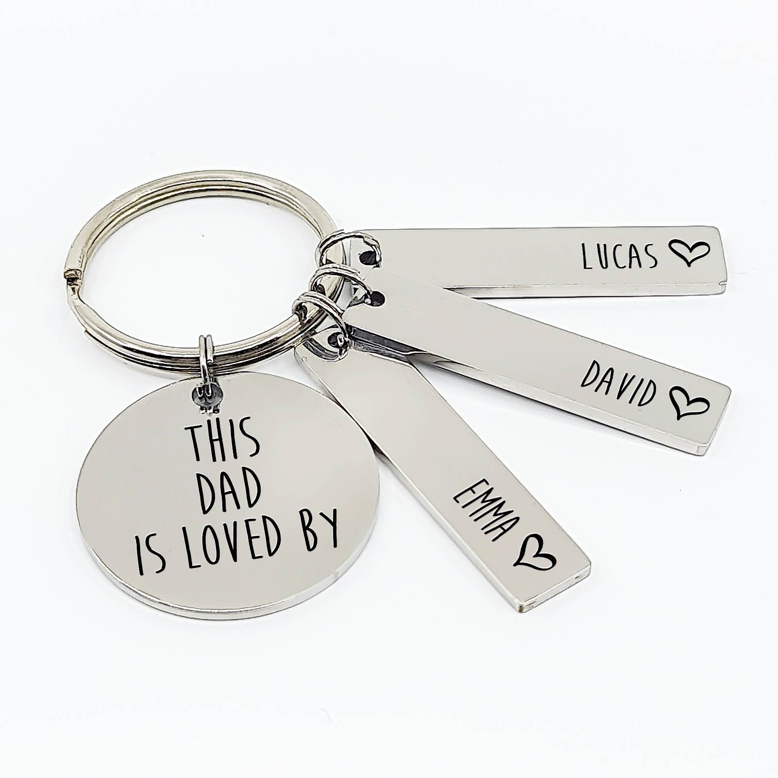 This Dad is loved by Keychain