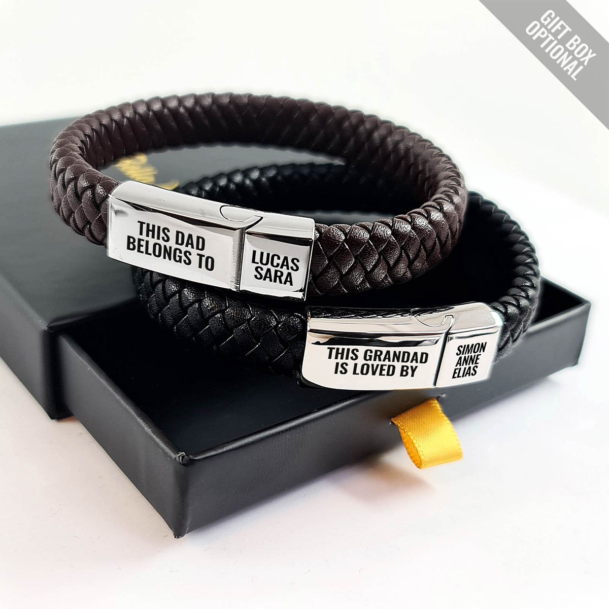 Personalized Bracelet for Grandpa or Dad