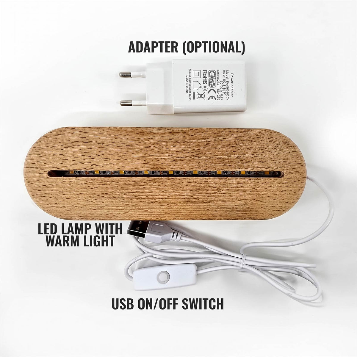 Reminder Heart LED Lamp for Dad or Grandpa