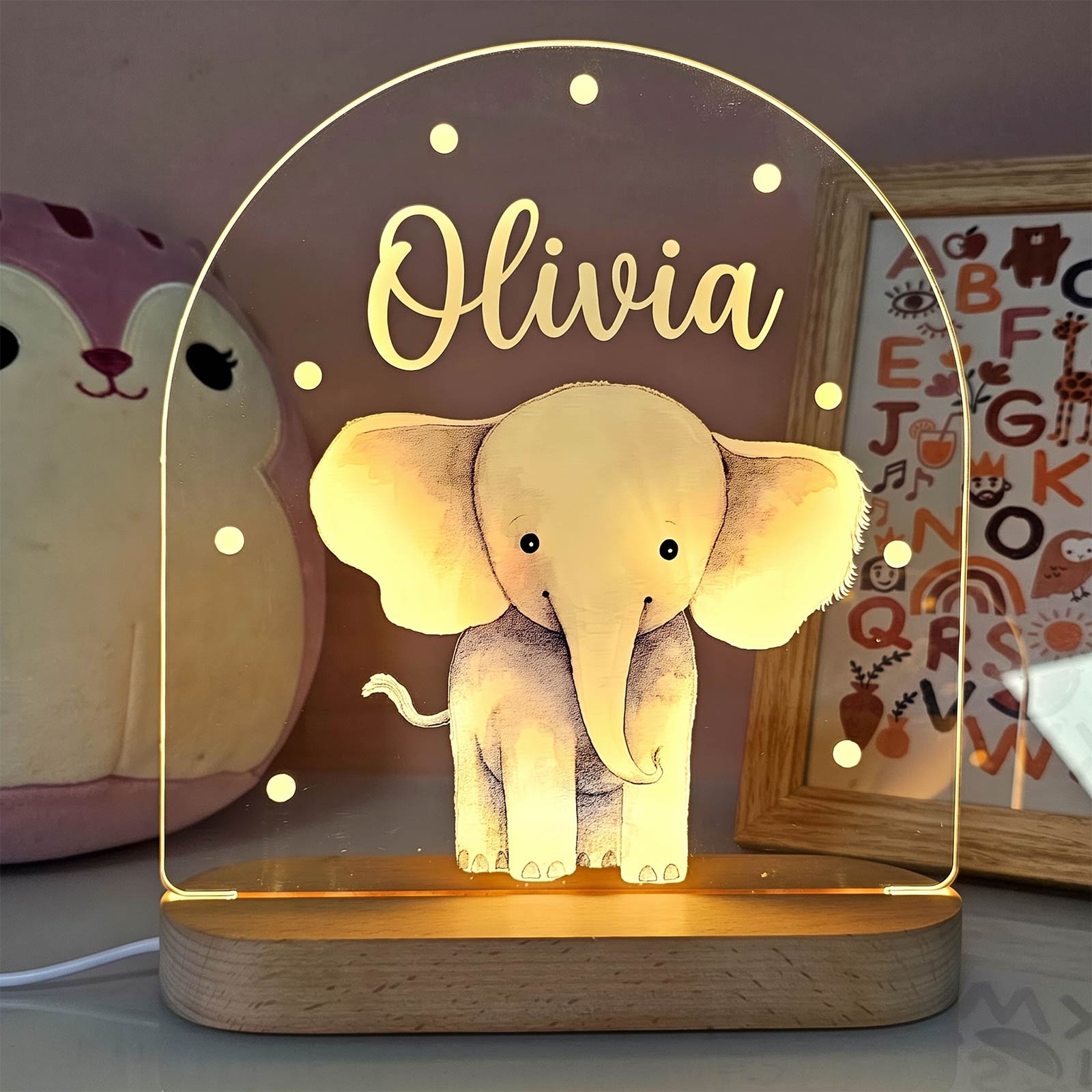 Cute Animal Personalized Night Light