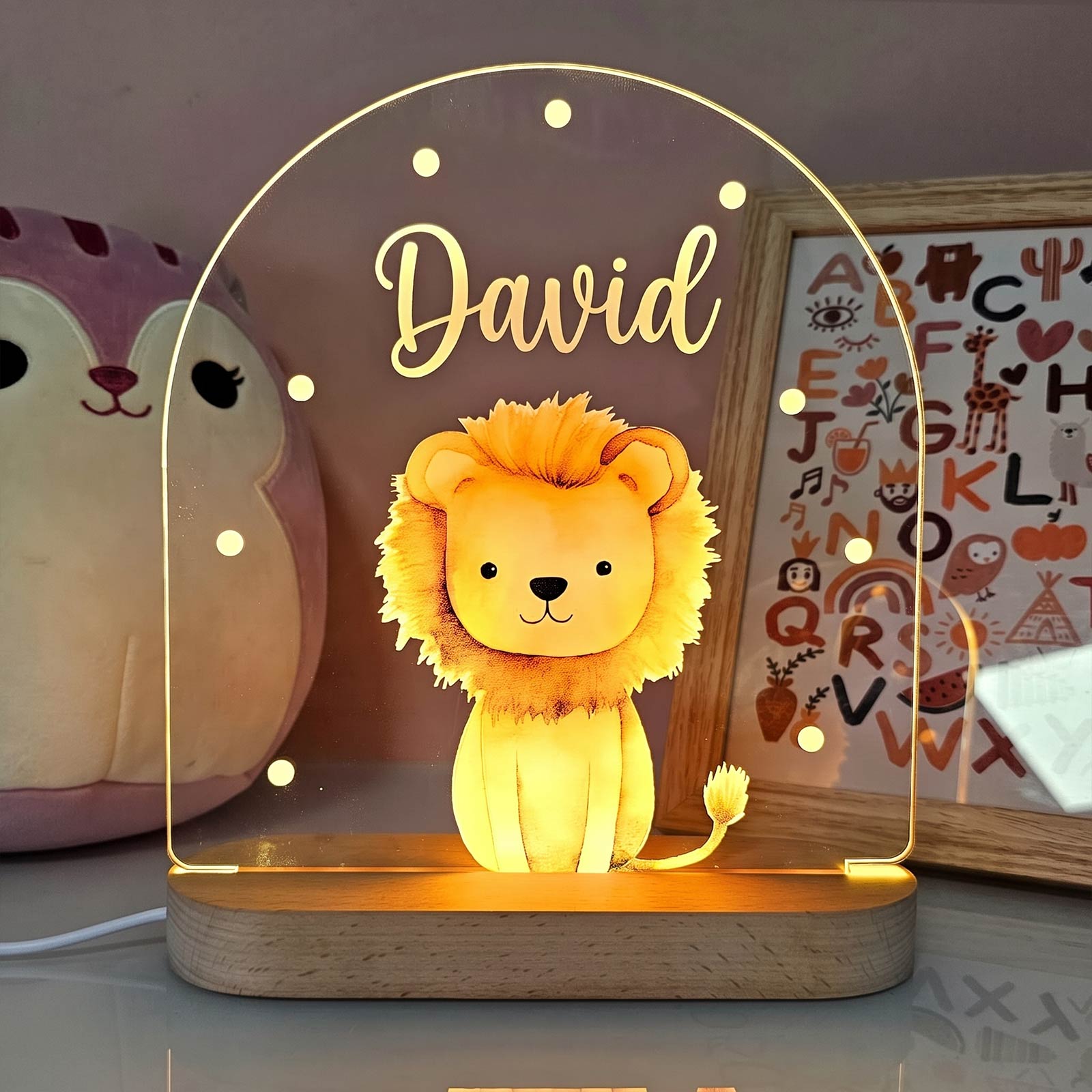 Cute Animal Personalized Night Light